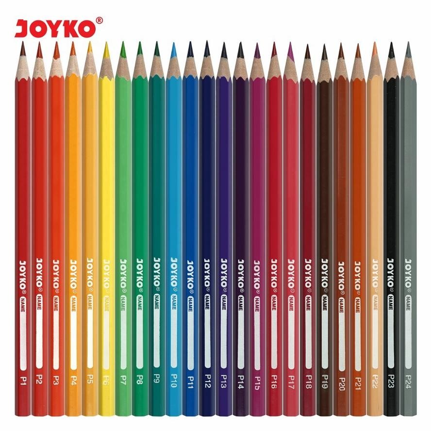 

gh-45 gd-90 JOYKO PENSIL 12/24/36 WARNA WOODLESS COLOR PENCILS HEXAGONAL GRIP Original Berkualitas