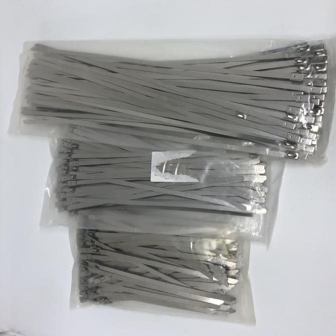 

new !!! Stainless Cable Ties - Kabel Tis Stainless 4.6x300mm 30cm - isi 100pcs murah