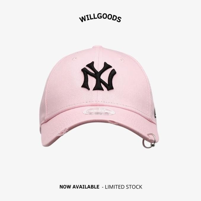 Topi Wanita New Era New York Yankess Cap Pink Original Resmi