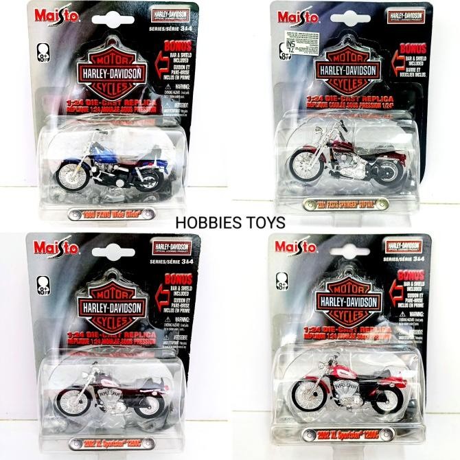 baru  Diecast Motor Maisto Harley Davidson 1/24 - DC Motor Maisto HD Custom murah