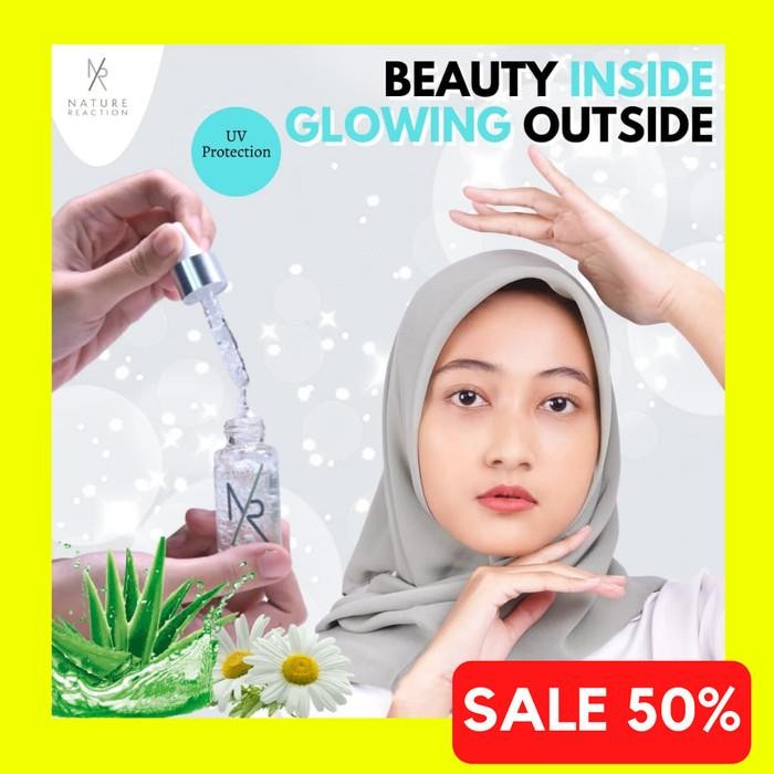 Serum Wajah Nature Reaction Crystal Bright Serum Nr Glow Original