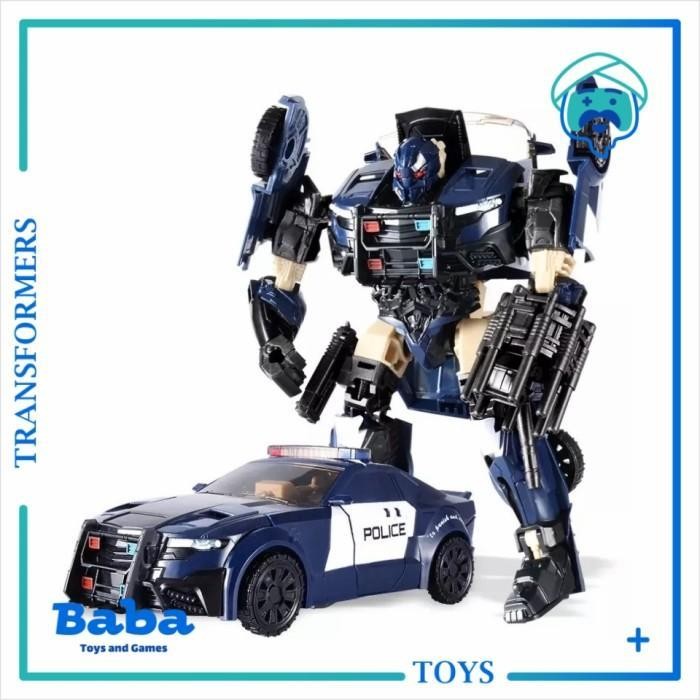 Mainan Robot Bmb Transformers Police Barricade Deformation Original Toy