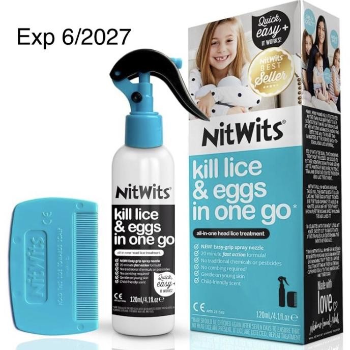 Nitwits All in One Head lice Solution Obat Kutu Nitwits 120ml