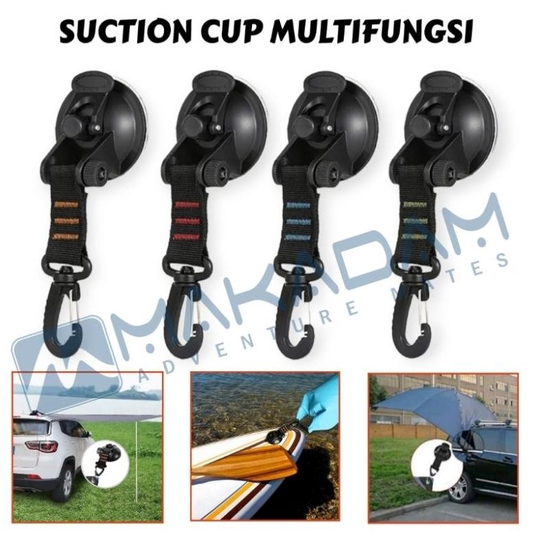 Quality Suction Cup Pengait Tali Flysheet Tenda Awning Tenda Mobil Campervan Promo
