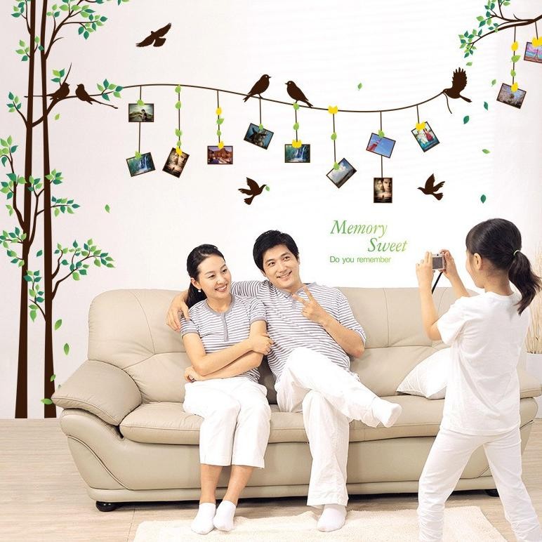 (TXXL) RELIZA WALLSTICKER / STIKER DINDING POHON BINGKAI FOTO TREE FRAME SK2007