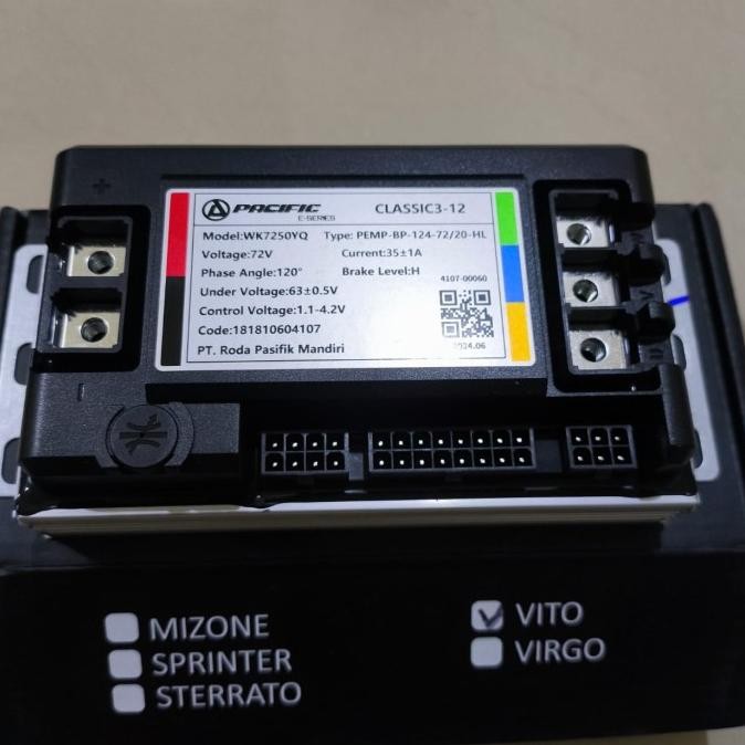 monggo] Controller Sepeda Motor Listrik Votol Pacific Exotic Vito 72v