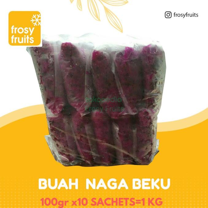 

Diskon! Frozen Red Dragon Fruit/ Buah Beku Buah naga merah