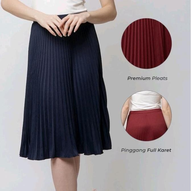 ROK MALISA PLISKET PAYUNG PENDEK /ROK PREMIUM POLOS (650/01)