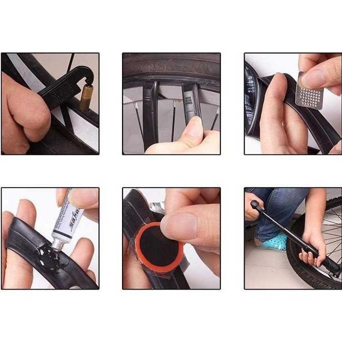 PERLENGKAPAN REPARASI BAN SEPEDA PRAKTIS LENGKAP HAND TOOL PERKAKAS PERALATAN GENGGAM CYCLE BIKE TIR