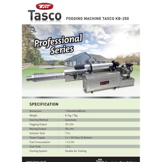 Super Fogger Tasco Kb 250 / Kb-250 / Kb250 / Mesin Fogging Manual New Stok