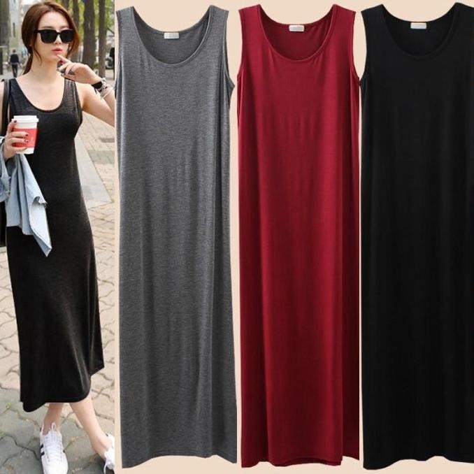 INNER WANITA TANPA LENGAN / SINGLET WANITA PANJANG / SINGLET SPANDEK