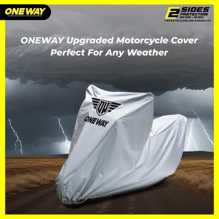 Sarung Cover Motor Oneway Silver Suzuki Address Waterproof Anti Panas