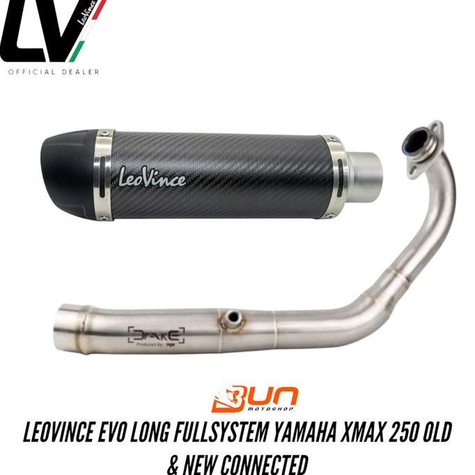 Leovince Gp Corsa Evo Long Original Fullsystem Yamaha Old New Xmax 250 Connected