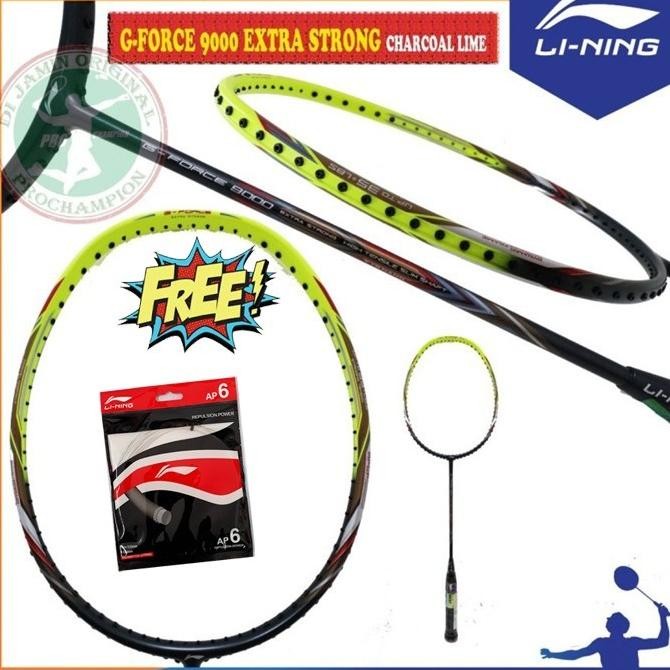 Murah Lining G Force 9000 Extra Strong Raket Lining Raket Badminton Original