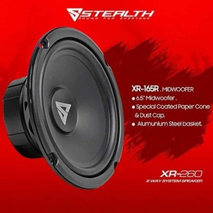 Speaker Split / Component Stealth 2 Way Xr 260 Xr-260