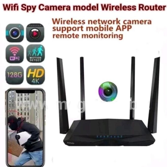TERSEDIA Wifi Spy Camera model Router (Kamera tersembunyi/ hidden camera) - Pantau live di HP Androi