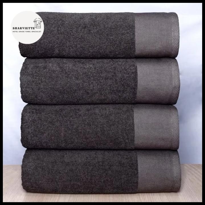 Handuk Hotel Bintang 5 Premium Warna Gray Brown 520Gsm Full Cotton 100% Ukuran 70X140Cm Original Bes
