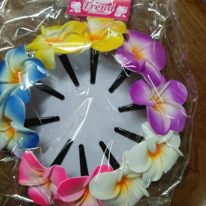 hanya disini] bunga jepun imitasi Bali jepit 2