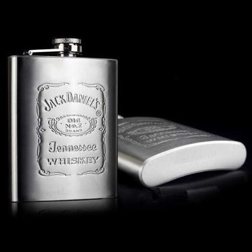 Terlaris Botol Minum Gepeng Stainless Steel Vodka Wisky Wine
