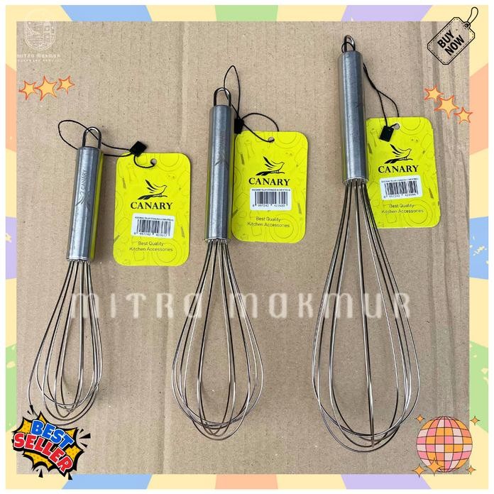 

Terlaris Canary - Wisk Stainless / Kocokan Telor Stainless Size S-M-L-Xl Mixer