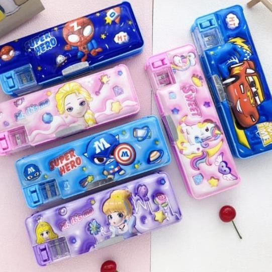 

KOTAK PENSIL MAGNET ADA SERUTAN / PENCIL CASE MODEL RAUTAN / TEMPAT PENSIL ANAK GAMBAR