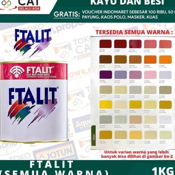

Cat Ftalit Glo 1 G Cat Nya Cat Ayu Bei Ready Emua Warna