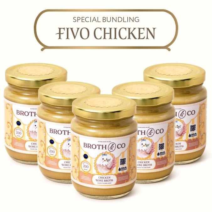 

Terbaru FIVO Brothnco Chicken Bone Broth Original - Immune Booster - 200ml