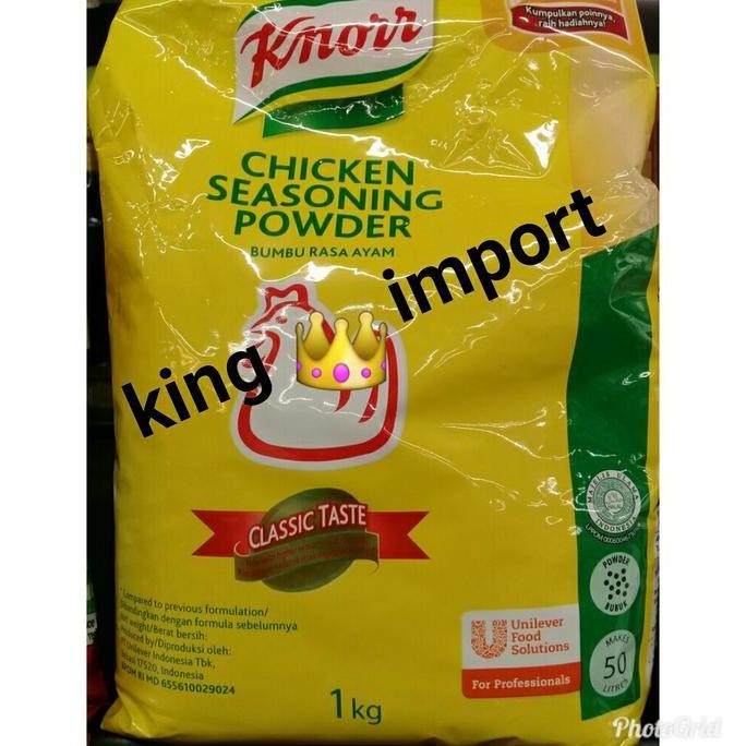 

Terbaru Knorr chicken chiken powder 1kg/kaldu ayam bubuk
