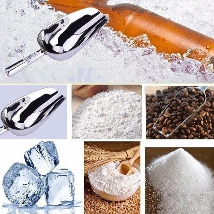

Terlaris Sendok Serokan Es Batu Sekop Beras Serokan Tepung Bahan Stainles