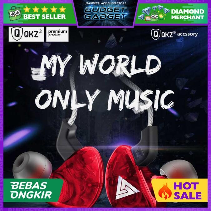 Tersedia Original QKZ CK5 Earphone HiFi Headset + Mic - QKZ CK5