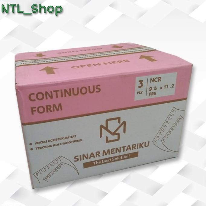 

BEBAS ONGKIR - KERTAS NCR MENTARI 3PLY 1/2 / CONTINUOUS FORM