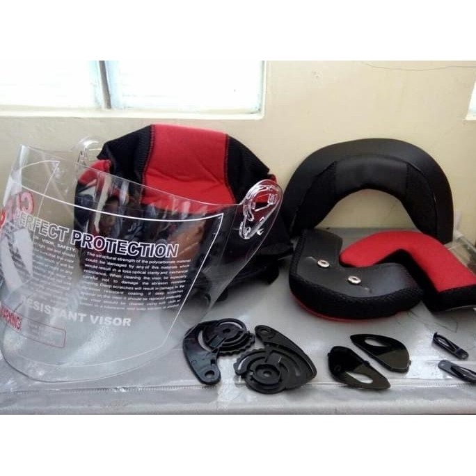 Busa helm NHK R6 + KUNCI TALI HELM + KACA