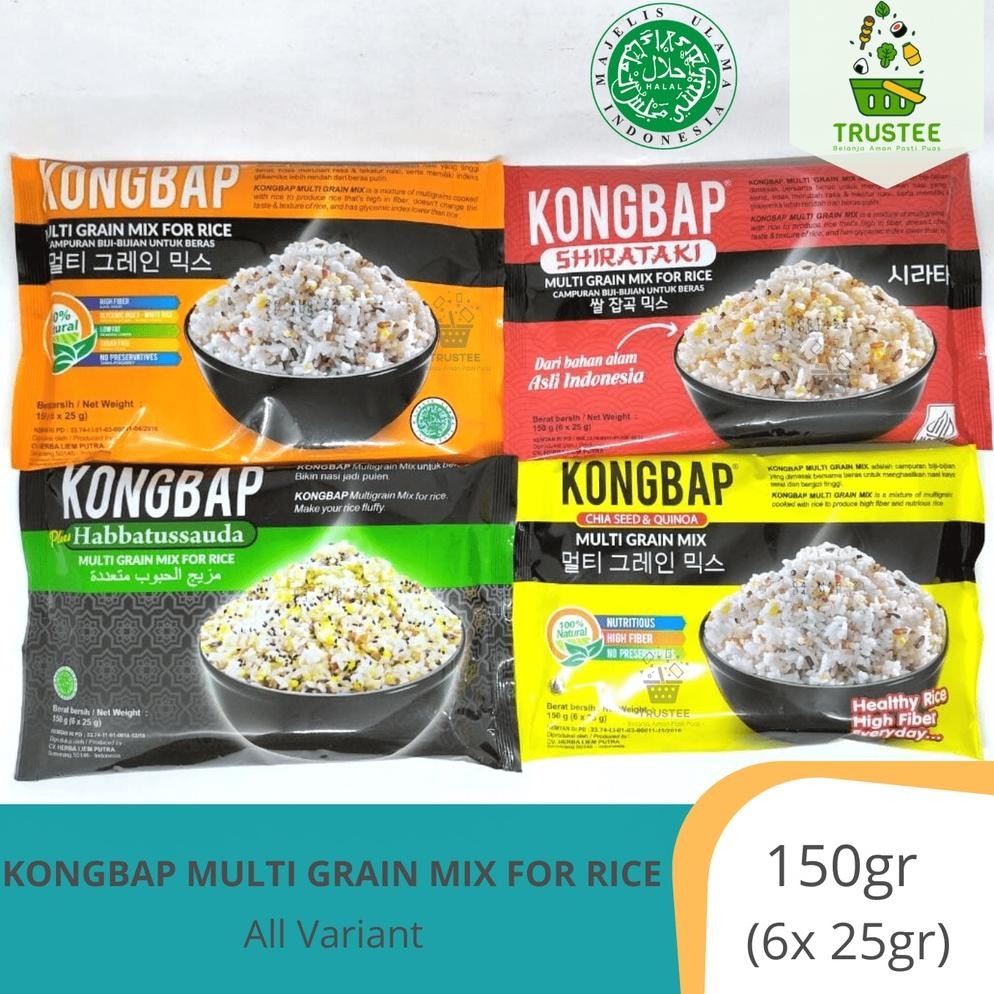 

Of14 fx-76 Kongbap Multigrain Mix | Beras Sehat Korea Halal 150 Gr (6Pcs X 25Gr) Hemat Premium