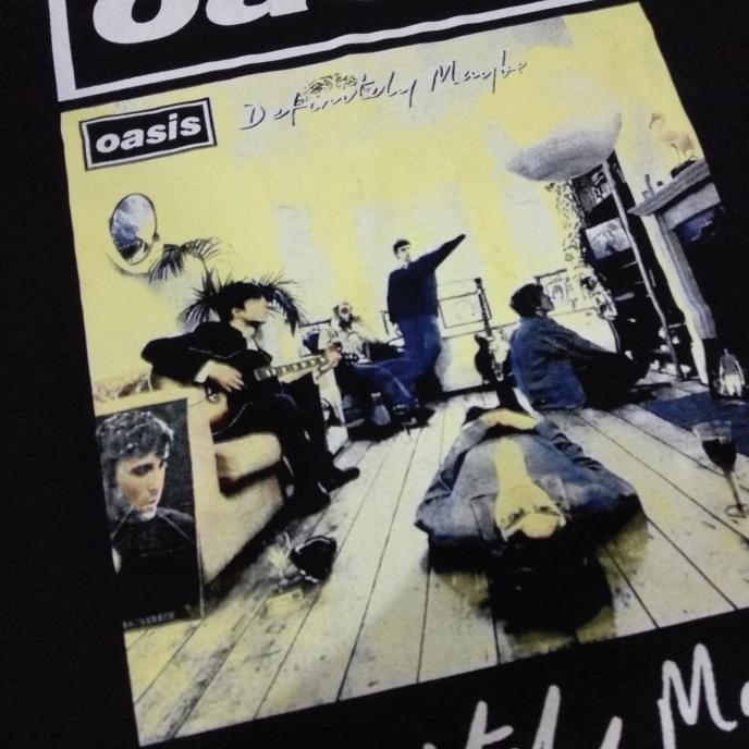 baru  kaos band OASIS DEFINITELY MAYBE / Premium Tshirt oasis vintage murah