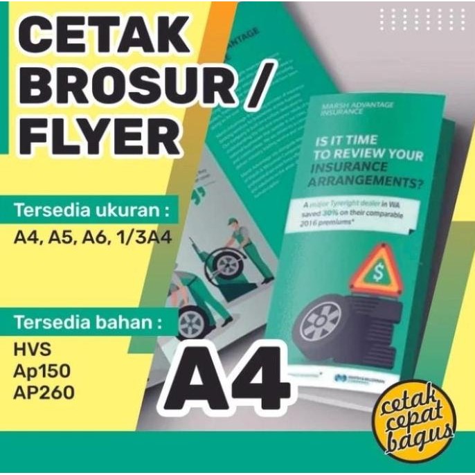 

TERLARIS - 1 Rim Brosur/Flyer A4 30x21cm|Murah|Colour/Warna|Ap150|Express/Kilat