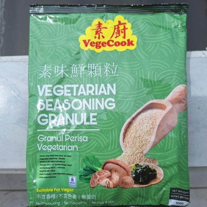 

Terbaru Bumbu VegeCook Vegetarian Seasoning Granule 500 gr ( Vegan & Halal )