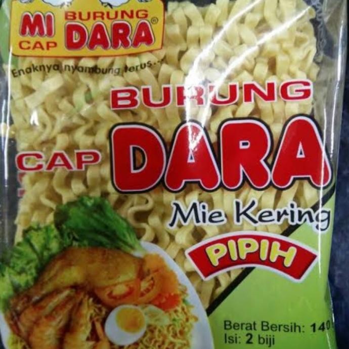 

Terlaris Mie Mi Telor Kering Pipih Cap Burung Dara 140 Gram