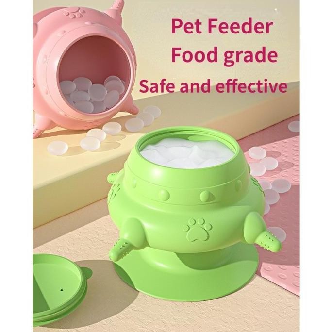 Dot Kucing Bayi Pet Milk Bottle 4 Nipples Silicone Station Feeder Botol Susu Baby Kucing Dot Bayi Ku