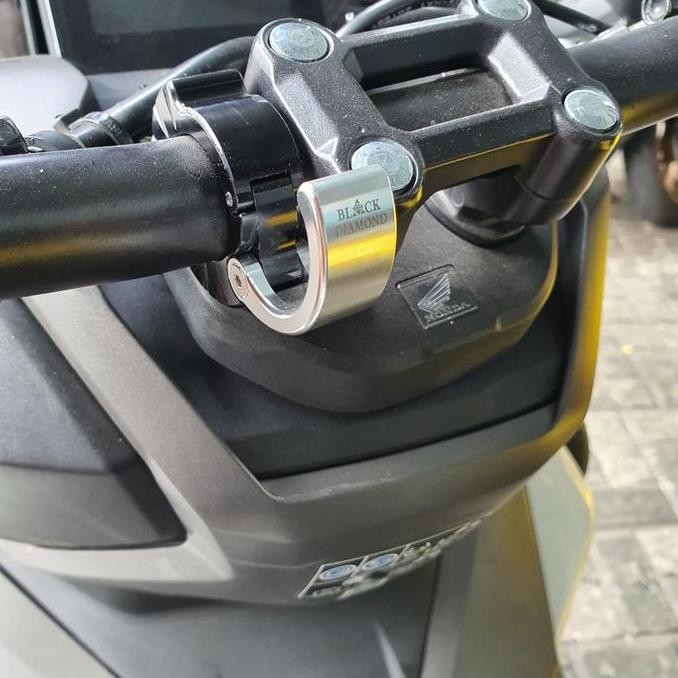 New Hook Gantungan Barang Sepeda Motor Black Diamond Universal PCX ADV Beat Street Setang Fatbar