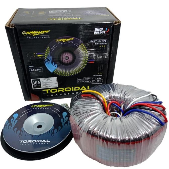 Trafo Toroid 30A 55-65V Ct Travo Toroid Rawamps Original New Stok