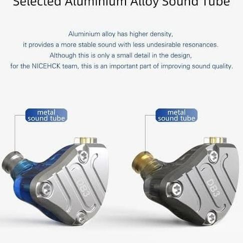 Murah Nicehck Db3 With Microphone 3 Driver 2Dd+1Ba Hybrid Earphone