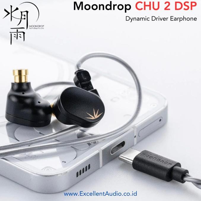 Promo Earphone Moondrop Chu 2 Dsp Chu Ii Dsp Chu-2 Chu-Ii Dsp In Ear Monitor