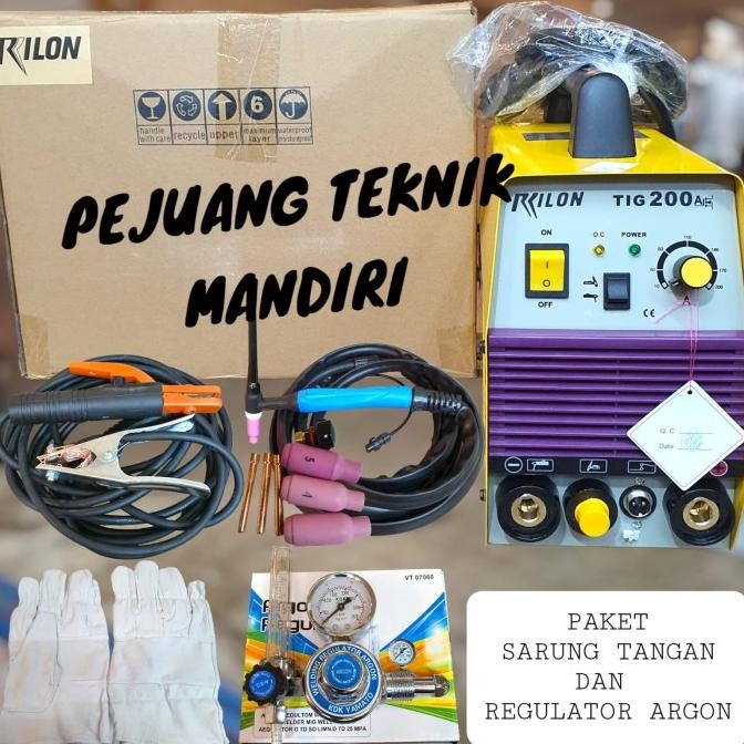 Mesin Las Argon Rilon Tig 200 A / Trafo Las Argon Rilon Tig 200A New Stok