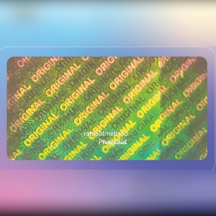 

Terlaris Stiker Hologram Original Pecah Telor Gold