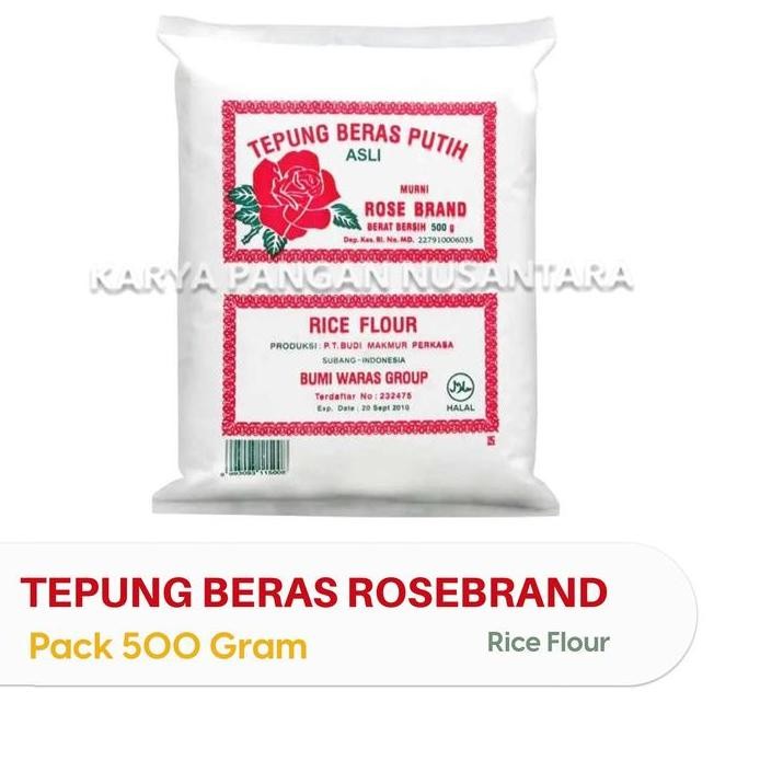 

Terlaris Tepung Beras Rose Brand 500 Gram Tepung Beras Putih Rosebrand 500Gr Bahan Baking Food Food