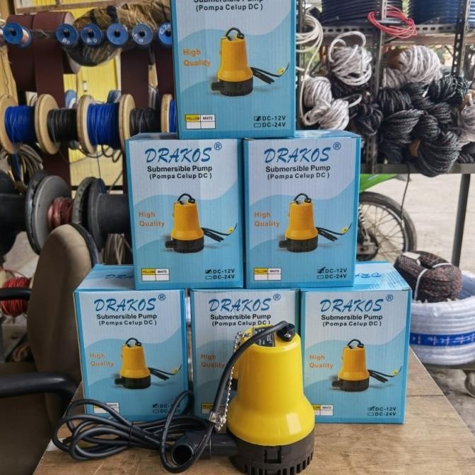 Pompa Celup DC Pompa Celup AKI 12 volt Merk DRAKOS