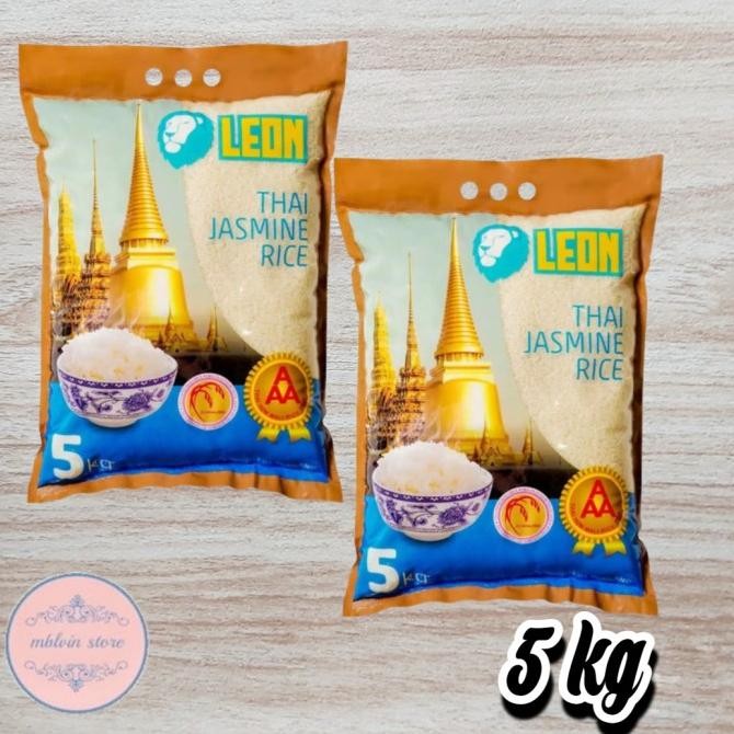 Beras Leon Thailand Jasmine Rice Beras Thailand 5 Kg