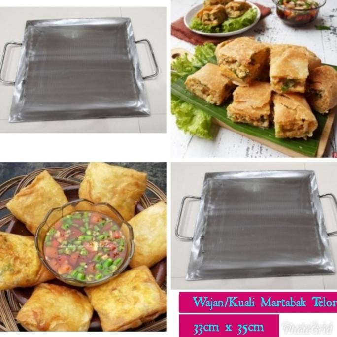 

Terlaris Wajan / Kuali Martabak Telor 33Cm X 35Cm/ Loyang Martabak Telur Besar