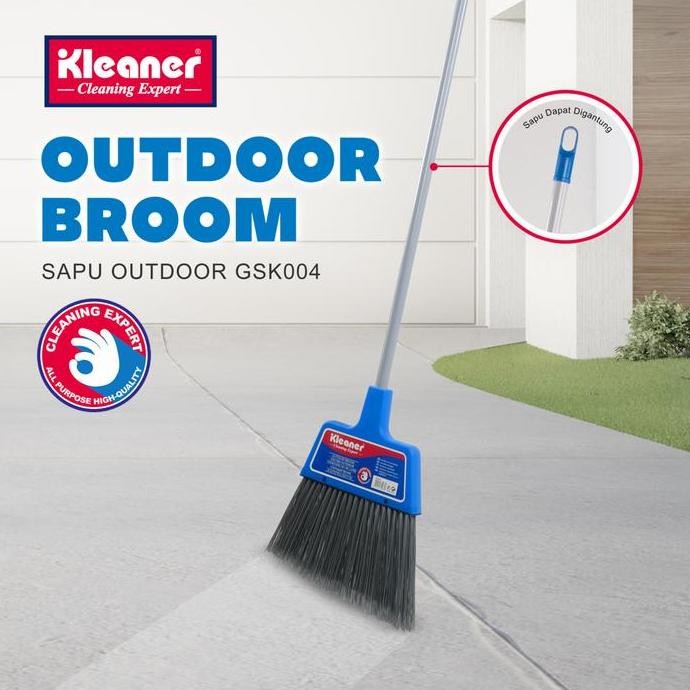 [Cod] Kleaner Sapu Lantai Outdoor Bulu Gagang Panjang