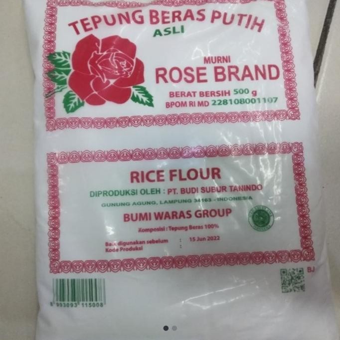

Terlaris Tepung Beras Putih Rose Brand 500Gr